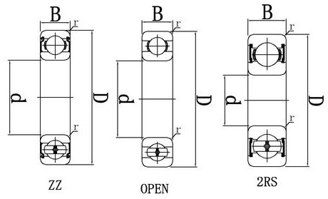 R10 Deep groove Ball bearing