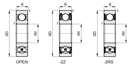 608 Deep groove Ball bearing