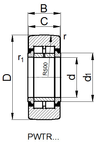 PWTR1542-2RS Needle roller bearing