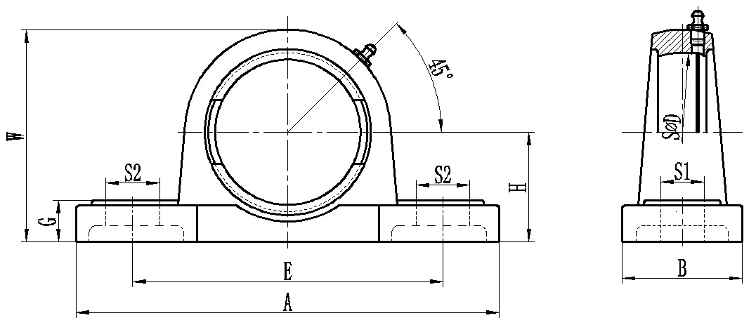 PPL 208 Plastic bearing unit