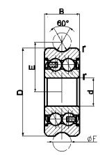 LFR5302-10-2Z ნემსის როლიკებით საკისარი