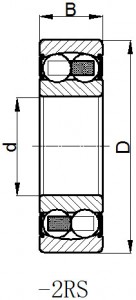 2201-2RS Rulment cu bile cu auto-aliniere