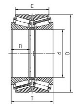 352122 Dobbeltrad konisk rullelager