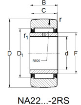 NA 2206-2RS Coixinet de rodets d'agulles