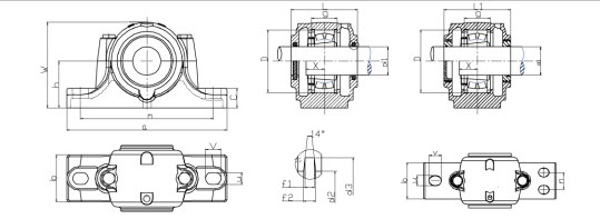 SN508 Plummer Block კორპუსი