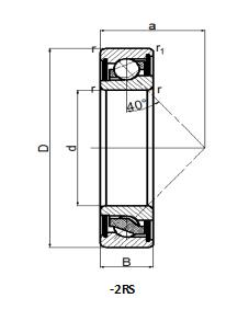 Bọọlụ kọntaktị akụkụ akụkụ 2RS