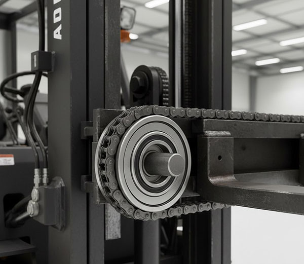 Forklift mast bearings